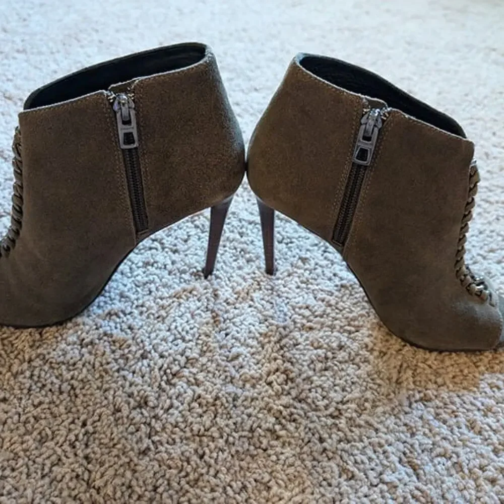 Coach Olie Open Toe Booties Women's 5.5 Career Office Preppy